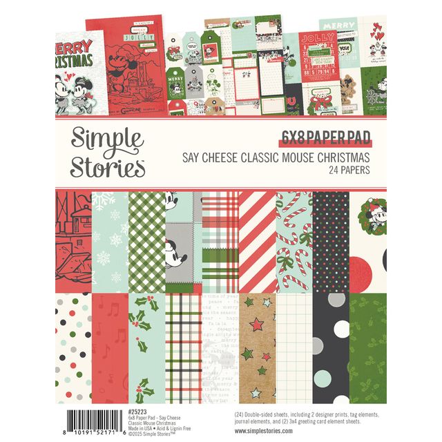 Say Cheese Classic Mouse Christmas - 6x8 Pad